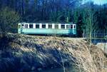 END Straßenbahn Esslingen-Nellingen-Denkendorf__Die aber auch nach Scharnhausen und Neuhausen fuhr.__Tw 2 an der Körsch-Brücke in Scharnhausen.__04-03-1976