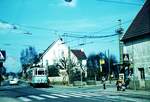 END Straßenbahn Esslingen-Nellingen-Denkendorf__Die aber auch nach Scharnhausen und Neuhausen fuhr.__Tw nach Denkendorf in Nellingen am Abzweig nach Neuhausen.__05-04-1971