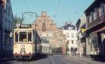 Flensburg Stdtische Strassenbahn Tw 35 + Bw 103 (Sonderfahrt) Nordertor / Norderstrasse am 8.