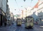 Flensburg Stdtische Strassenbahn SL 1 (Tw 42 / Tw 41) Altstadt am 8.