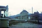 Straßenbahn Reutlingen__Die Straßenbahn in Reutlingen verkehrte das letzte Mal (auf den Linien 1 und 2) am 19. Oktober 1974. Der Südbhf. mit Front eines T2 auf Linie 1.__24.06.1970 