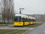 Bombardier GT6N   2231 auf der Linie 63 kurz vor der Endhaltestelle Karl-Ziegler-Straße in Berlin Adlershof am 31.