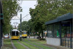 Am Berliner Tierpark -    An der Haltestelle Tierpark im Berliner Osten kann von der Straßenbahn in die U-Bahnlinie 5 umgestiegen werden.