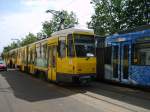 KT4D 6031 der Berliner Verkehrsbetriebe auf der Linie 21 nach S Bahnhof Schneweide