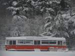 Im Eisenbahnmuseum Prora ist diese Straenbahn aus Berlin zu sehen.
