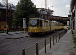 Berlin BVG SL 1 (KT4D) Mitte, Hackescher Markt im Mai 1998.