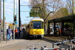 Berlin BVG SL 67 (KT4D 6084) Niederschöneweide, S-Bahnhof Schöneweide / Cajamarcaplatz am 22.
