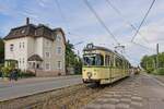 Wagen 40 der VhAG Bogestra überquert auf einer Sonderfahrt anlässlich des 40.