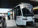 Ein Tango der Bogestra, Fahrzeug 6031A, am 29.8.2008 auf der Innotrans in Berlin.