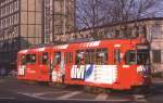 BoGeStra Tw 6 in der Bochumer Innenstadt, Wittener Strae, 28.10.1988.