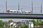 Straßenbahn der SWB auf der Kennedybrücke, Bonn 10.05.2017
