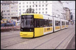 Tram 3078 nähert sich hier dem HBF Bremen am 18.7.1998.