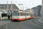 Bremen BSAG SL 4 (Wegmann GT4 3531 + GB4 3731) Bahnhofsplatz (Hst. Hauptbahnhof) am 29. Dezember 2006. - Scan eines Farbnegativs. Film: Kodak Gold 200-6. Kamera: Leica C2.