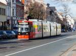 Die Bremer Straenbahn, Wagen 3025 als Linie 10 nach Sebaldsbrck in Walle. 02.02.13