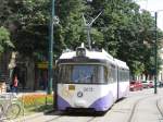 In der rumänischen Stadt Timisoara ist hier auf der Linie 6   eine ehemals Münchner Tram unterwegs.