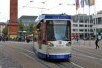 HEAG mobiTram ST14 Wagen 0791 am 18.05.19 in Darmstadt Luisenplatz 