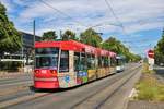 HEAG Mobilo ST13 Wagen 9859 am 04.07.20 in Darmstadt Hauptbahnhof 