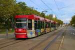 HEAG mobilo Darmstadt Adtranz ST13 Wagen 9859 am 17.09.23 in der Innenstadt