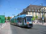 Eine Straenbahn am Darmstdter Hbf am 11.05.2008