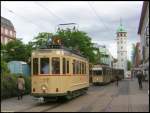 Am Friedensplatz (Schlo) trafen am 21.05.2006 der Triebwagen 57 Bauart ST3 (Baujahr 1926) und der sogenannte  Dadderich-Expre  mit dem ST6-Triebwagen Nummer 12 (Baujahr 1956) und den SB6-Beiwagen 184 und 197 (Baujahre 1951 und 1954) kurz nacheinander ein. Der Partyzug  Dadderich-Express  entstand im Jahre 1994 durch den Umbau der Serienfahrzeuge.  