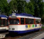 HEAG Wagen Nummer 25 unterwegs am 11.05.13 in Darmstadt Kranichstein   