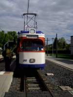 HEAG Wagen Nummer 25 von vorne am 11.05.13 in Darmstadt