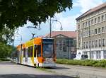 An diesem Wochenende waren nur die Niederflurbahnen des Typs NGT6DE zu sehen, davon gibt es in Dessau ganze 10.