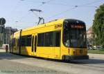 Dresden - NGT D12 DD- auf Linie Richtung Theaterplatz.