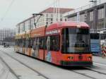 Dresden - Rckseite der Strassenbahn Nr.2526 mit Werbung unterwegs auf der Linie 4 am 10.12.2008