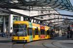 Tw.2587 der baustellenbedingt umgeleiteten Linie 12 am Postplatz auf der Fahrt nach Wölfnitz.