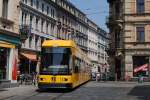 Tw.2501 im eingleisigen Abschnitt in der Rothenburgerstraße im Bereich der Kreuzung Louisenstraße.