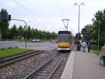 EVAG 702 als Linie 3 (Windischholzhausen - Europaplatz), am 09.07.2007 an der Haltestelle Thringen Park.