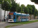 EVAG 610 als Linie 5 vom Zoopark zum Löberwallgraben, am 05.06.2014 an der Haltestelle Lutherkirche/SWE.