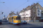 Essen Tw 1728 in der Frintroper Strae, 09.03.1987.
