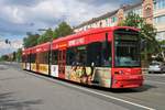 VGF Bombardier Flexity Classic S-Wagen 261 am 03.08.19 in Frankfurt am Main Nied 