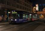 VGF Bombardier Flexity Classic S-Wagen 235 am 23.01.21 in Frankfurt am Main Paulskirche/Römer