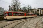 VGF Düwag M-Wagen 102 am 04.12.22 in Frankfurt am Main als Weihnachtsmarkt Tram