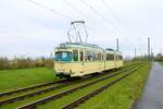 VGF Düwag O-Wagen 111 als Osterhasenexpress am 08.04.23 in Frankfurt am Main