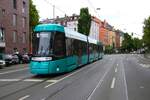 VGF Straßenbahn Frankfurt am Main Alstom Citadis SX05 T-Wagen 310 am 02.06.24