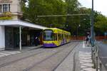 VGF Straßenbahn Frankfurt am Main Bombardier Flexity Classic S-Wagen 261 am 23.09.24