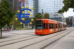 VGF Straßenbahn Frankfurt am Main Bombardier Flexity Classic S-Wagen 267 am 23.09.24