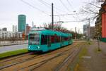 VGF Straßenbahn Frankfurt am Main Düwag R-Wagen 007 am 23.09.24 