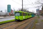 VGF Straßenbahn Frankfurt am Main Düwag Pt-Wagen 749 und 7xx am 23.09.24 auf der Linie 20