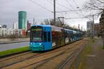 VGF Straßenbahn Frankfurt am Main Bombardier Flexity Classic S-Wagen 234 und 2xx am 23.09.24 als Linie 20