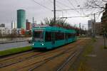 VGF Straßenbahn Frankfurt am Main Düwag R-Wagen 005 am 21.12.24