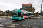 VGF Straßenbahn Frankfurt am Main Düwag R-Wagen 013 am 21.12.24