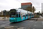 VGF Straßenbahn Frankfurt am Main Bombardier Flexity Classic S-Wagen 204 am 23.09.24 als Linie 20