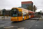 VGF Straßenbahn Frankfurt am Main Bombardier Flexity Classic S-Wagen 244 am 23.09.24 als Linie 20