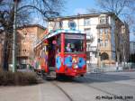 Ebbelwei-Express K 107 an der Wendeschleife am Zoo, 15.3.2003