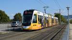 Freiburg im Breisgau - Straßenbahn CAF Urbos 307 - Aufgenommen am 28.09.2018 